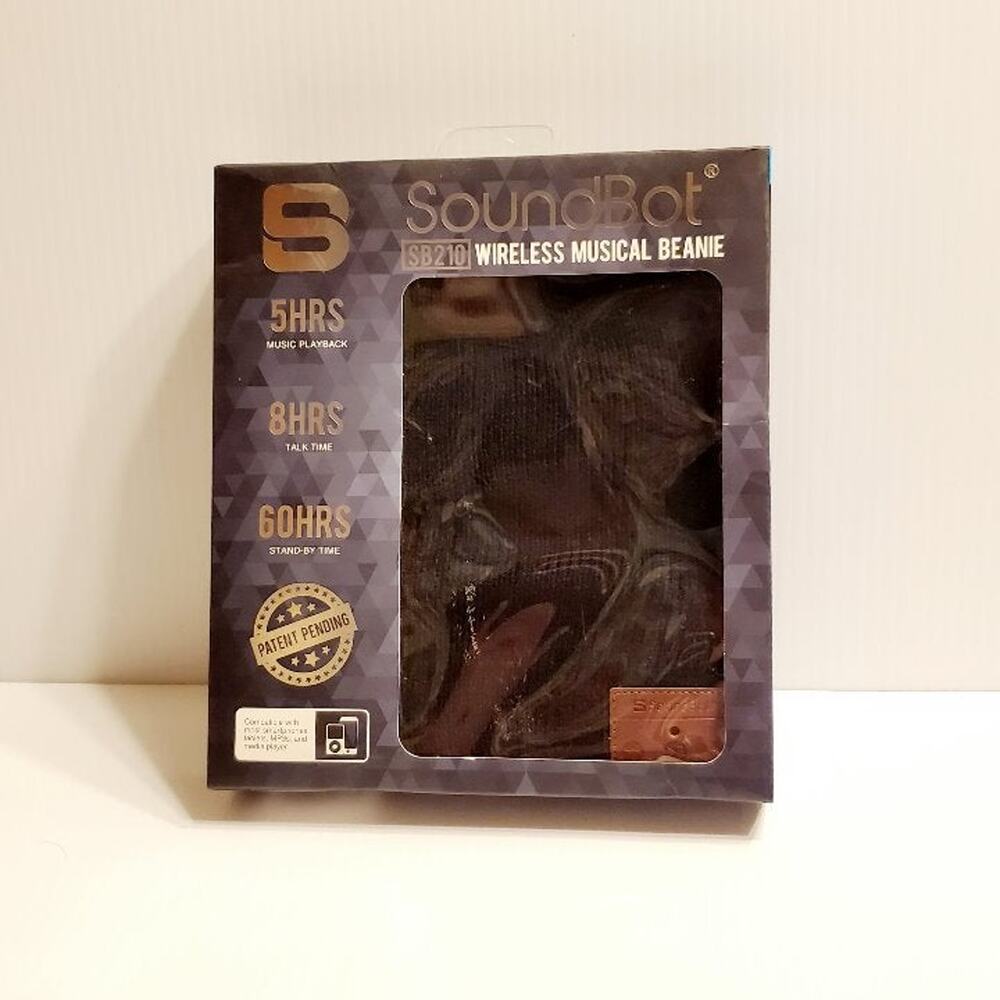 SoundBot SB210 HD Stereo Bluetooth 4.1 Wireless Smart Beanie Headset New